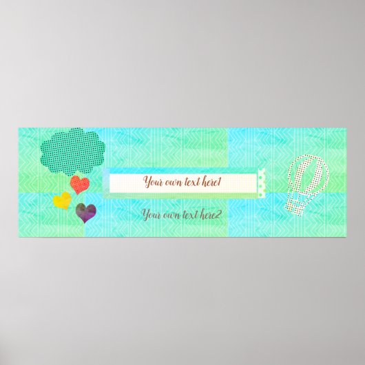 Hartpijn Baby shower Kinderen Zaal Poster Banner (Voorkant)