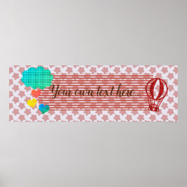 Hartpijn Baby shower Kinderen Zaal Poster Banner