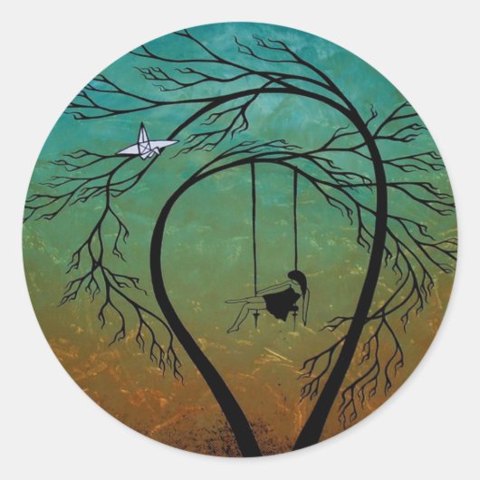 Hartpijn en poëzie 20... ronde sticker (Voorkant)