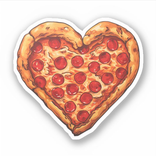 hartpizza sticker (Voorkant)