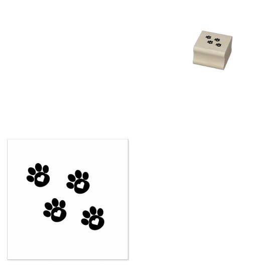 Hartpoot Prints Trailing Links Rubberstempel (Gestempeld)