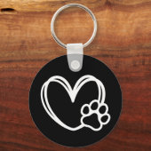 Hartpoot Sleutelhanger (Achterkant)