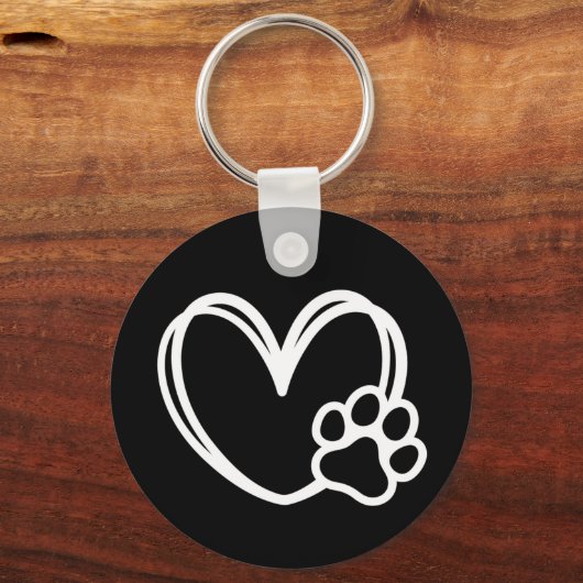 Hartpoot Sleutelhanger (Achterkant)