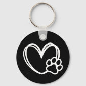 Hartpoot Sleutelhanger (Achterkant)