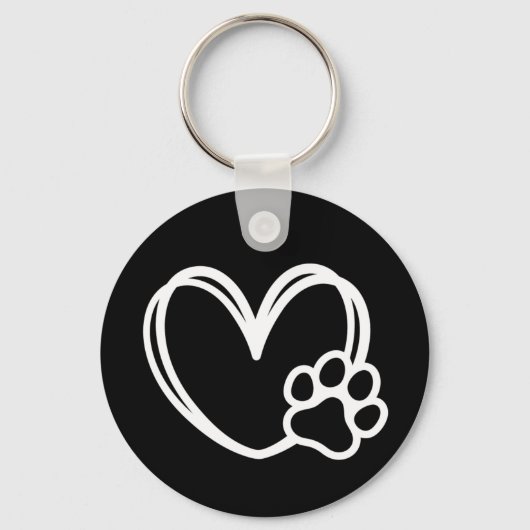 Hartpoot Sleutelhanger (Achterkant)