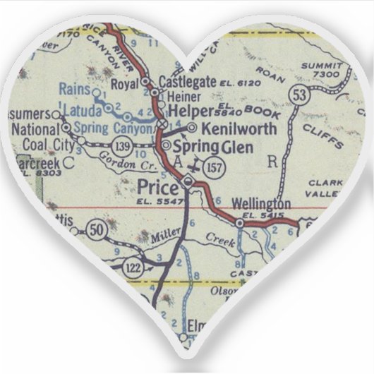 Hartprijs Utah Sticker (Voorkant)