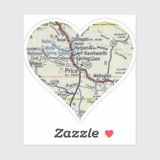 Hartprijs Utah Sticker (Vel)