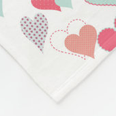 Hartprintdeken Fleece Deken (Hoek)