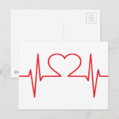 Hartpulsmonitor Briefkaart (Voorkant / Achterkant)