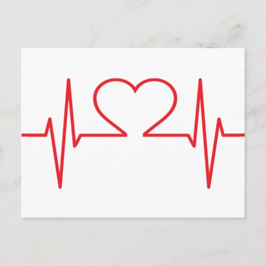 Hartpulsmonitor Briefkaart (Voorkant)