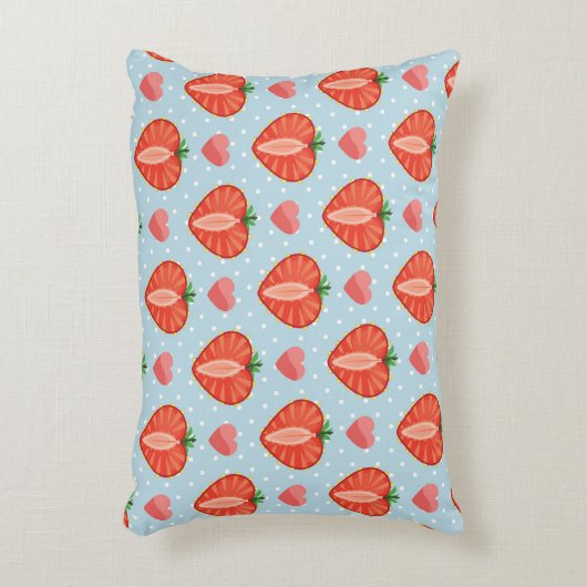 Hartrambes met pooldots en harten accent kussen (Voorkant(Verticaal))