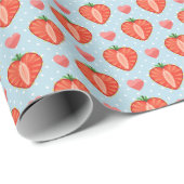 Hartrambes met pooldots en harten cadeaupapier (Rol Hoek)