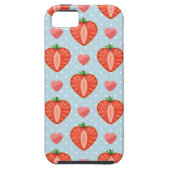 Hartrambes met pooldots en harten Case-Mate iPhone case (Achterkant)