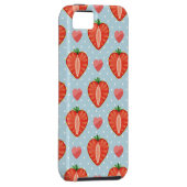 Hartrambes met pooldots en harten Case-Mate iPhone case (Back/Rechts)