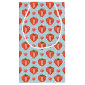 Hartrambes met pooldots en harten klein cadeauzakje (Achterkant)