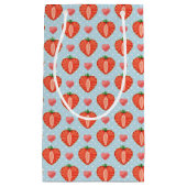 Hartrambes met pooldots en harten klein cadeauzakje (Voorkant)