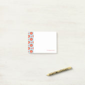 Hartrambes met pooldots en harten post-it® notes (Op bureau)