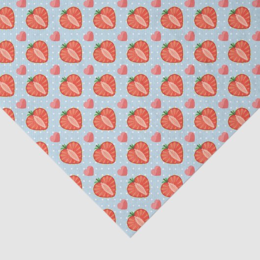 Hartrambes met pooldots en harten tissuepapier (Detail)