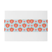 Hartrambes met pooldots en harten uitnodigingen wikkel (Achterkant Voorbeeld)