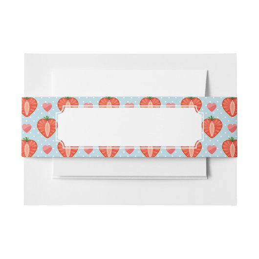 Hartrambes met pooldots en harten uitnodigingen wikkel (Voorkant Voorbeeld)