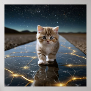 Hartreis: Kitten en verloren liefdescitaat Poster