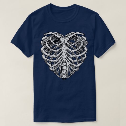 Hartribbenkooi Halloween skeleton T-shirt (Design voorkant)