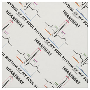 Hartritme hartslag van mijn Soul ECG-elektrocardio Stof