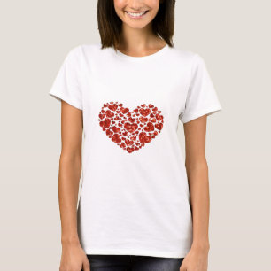 hartritme van de Valentijnsdag T-shirt