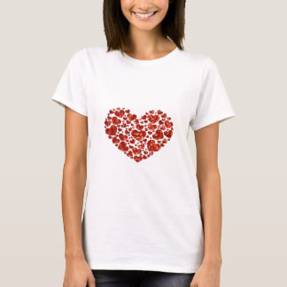 hartritme van de Valentijnsdag T-shirt