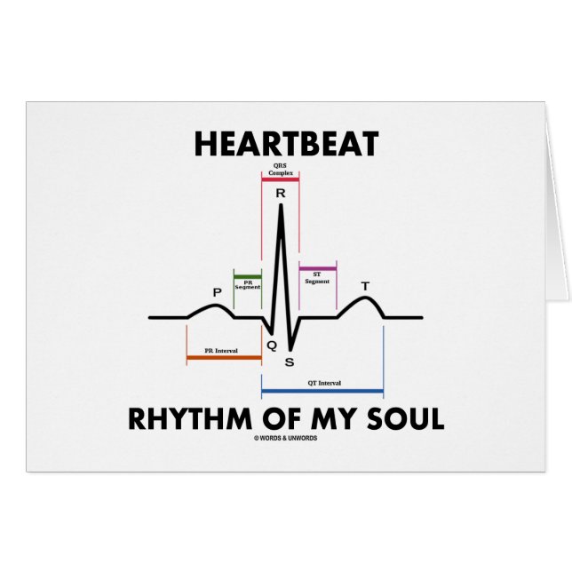Hartritme van mijn soep (ECG/EKG) (Voorkant Horizontaal)