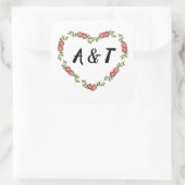  hartritmedrijvers Weddenschap Rood Vierkante Sticker (Tas)