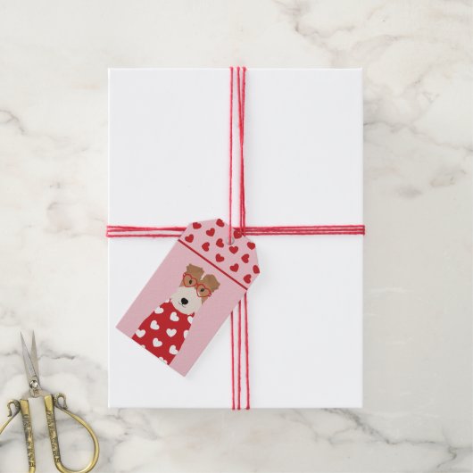 Hartritmepatronen voor wirespirband cadeaulabel (Met Touw)