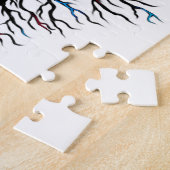 Hartritmes - (surrealistische gitaarkunst) legpuzzel (Zijkant)