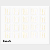 Hartrol Vierkante Sticker (Vel)