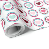 Hartrondes  Valentijn Cadeaupapier (Rol Hoek)