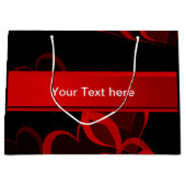 hartrood in zwarte tekst sjabloon groot cadeauzakje (Voorkant)