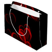 hartrood in zwarte tekst sjabloon groot cadeauzakje (Achterkant Gekanteld)