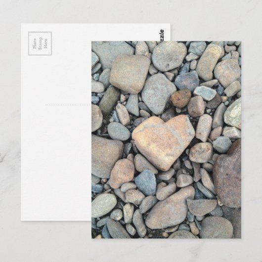 hartrots briefkaart (Voorkant / Achterkant)