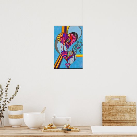 Hartrozen Poster (Keuken)