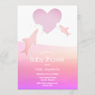 Hartruien en roze haaien kaart