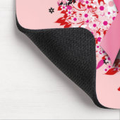 HARTS, BUTTERFLIES EN PINKRIBBON MUISMAT (Hoek)