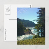 Hart's Cove, Oregon-kust Briefkaart (Voorkant / Achterkant)
