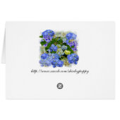 HARTS EN HYDRANGEAS ~ Card (Achterkant Horizontaal)