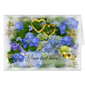 HARTS EN HYDRANGEAS ~ Card (Voorkant Horizontaal)