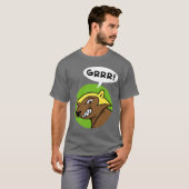 Harts Pass "GRRR!" T-shirt: Groen T-shirt (Voorkant volledig)