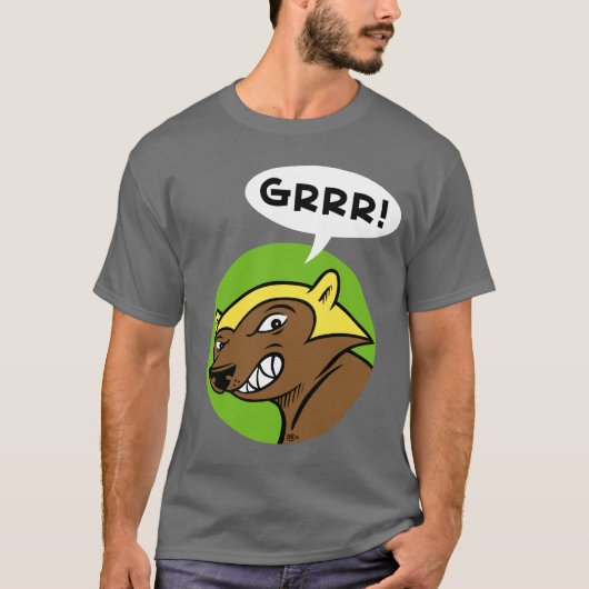 Harts Pass "GRRR!" T-shirt: Groen T-shirt (Voorkant)