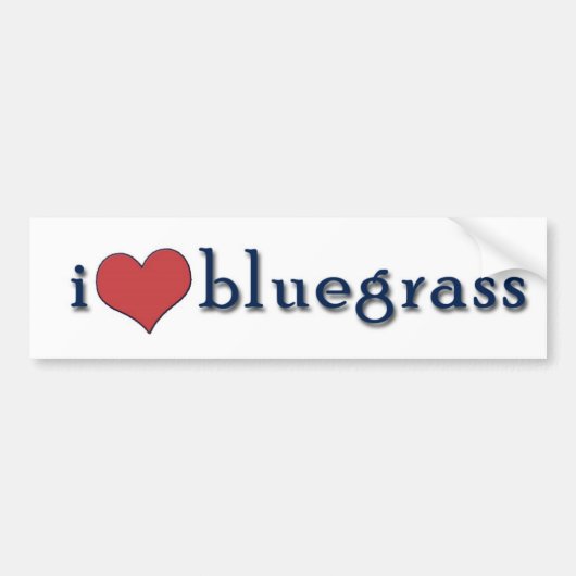 hartsbluegras bumpersticker (Voorkant)