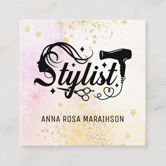 *~* Hartschaar Hartverwarmingsdroger AP6 Vierkante Visitekaartje (Voorkant)