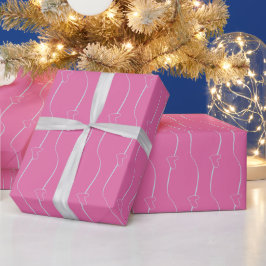 Hartschakel op Thulian Pink Wrapping Paper Cadeaupapier
