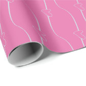 Hartschakel op Thulian Pink Wrapping Paper Cadeaupapier (Rol Hoek)